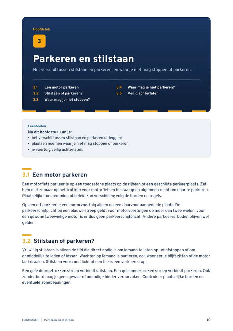 Pagina 10 uit Theorieboek Motor
