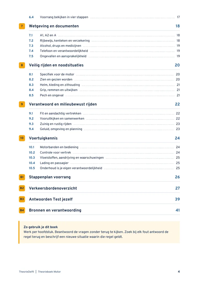 Pagina 4 uit Theorieboek Motor