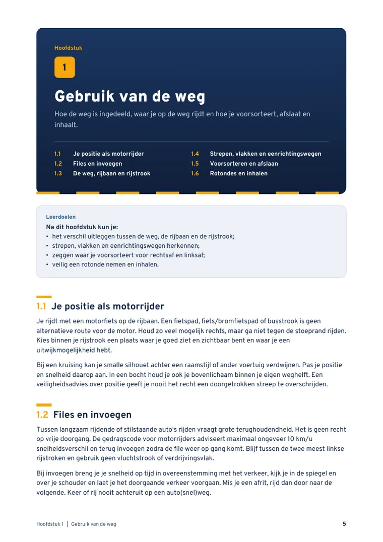 Pagina 5 uit Theorieboek Motor