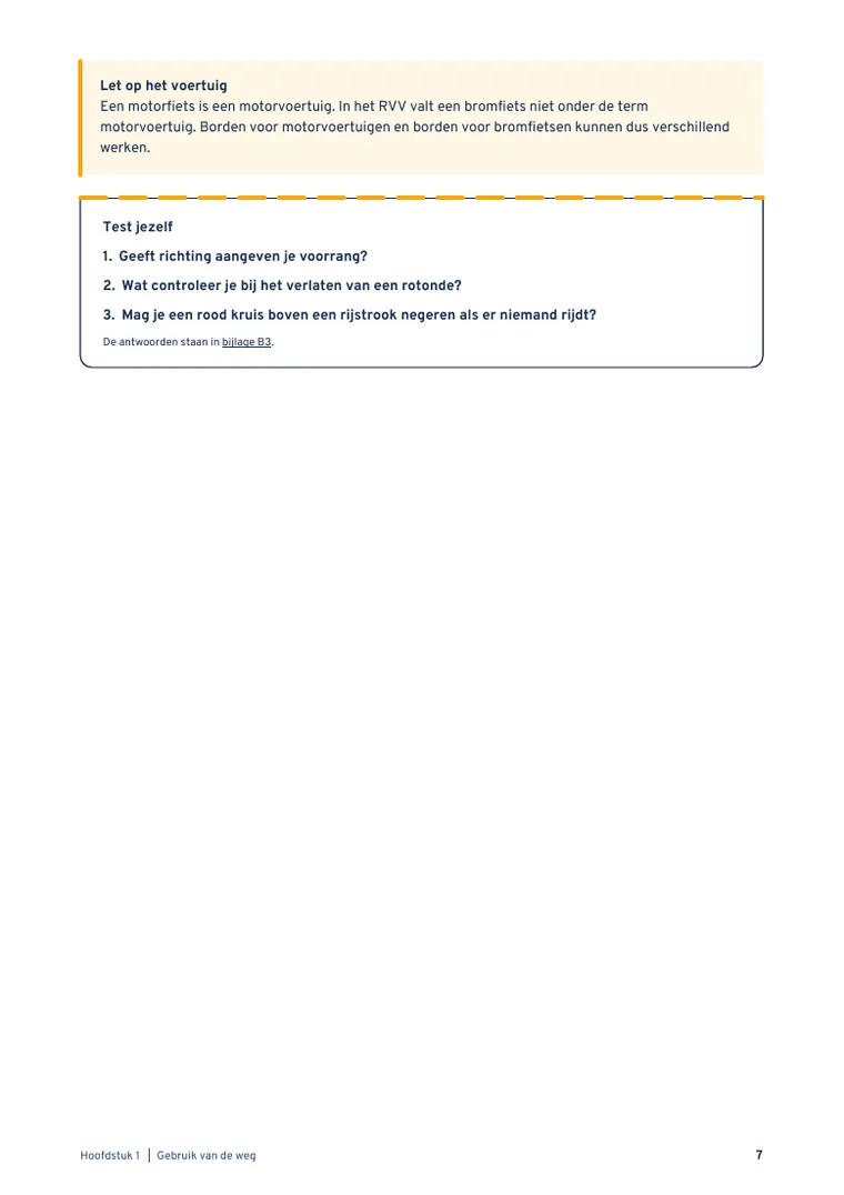 Pagina 7 uit Theorieboek Motor