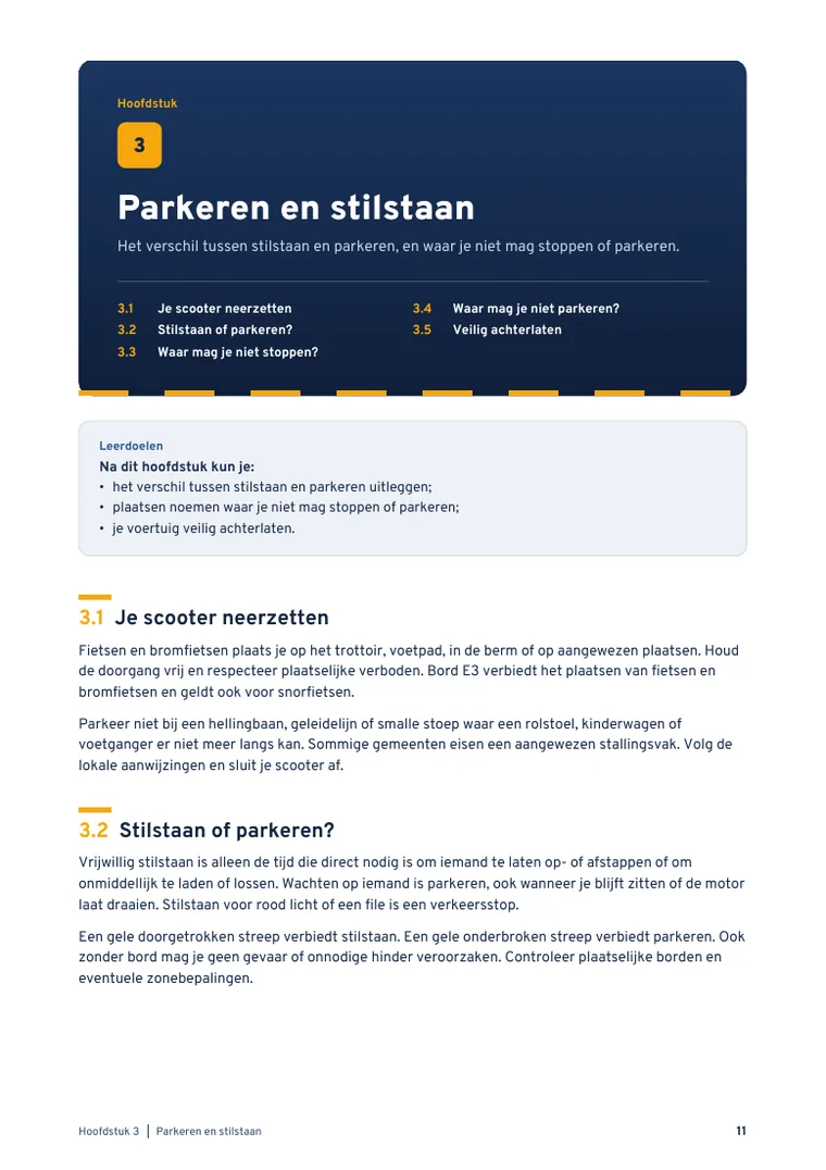 Pagina 11 uit Theorieboek Scooter