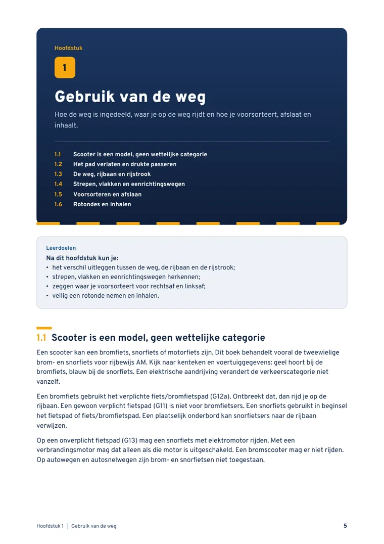 Pagina 5 uit Theorieboek Scooter