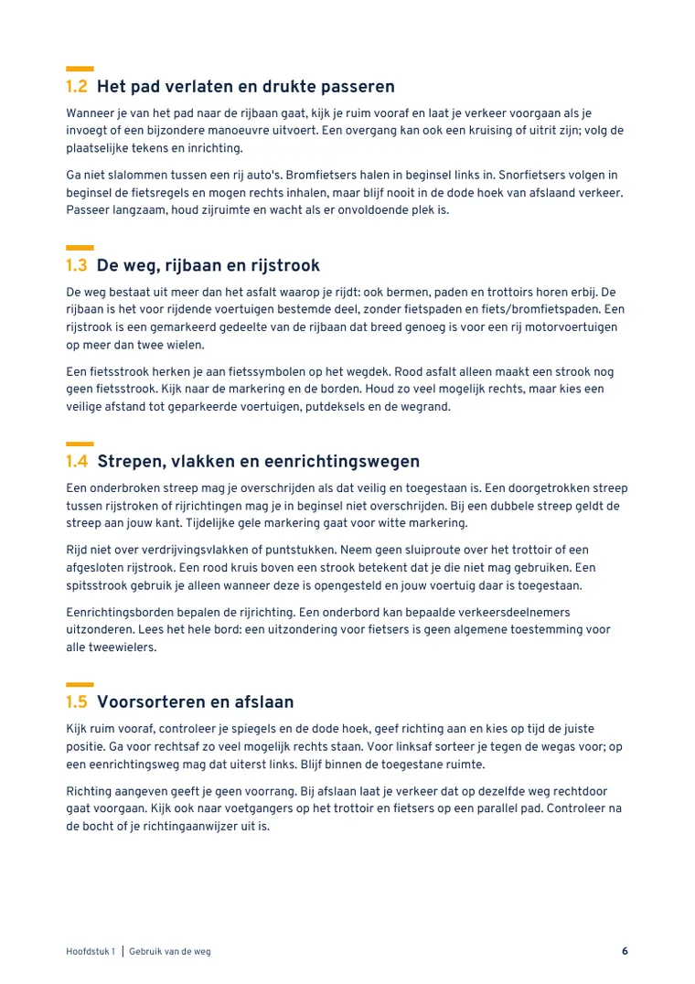Pagina 6 uit Theorieboek Scooter