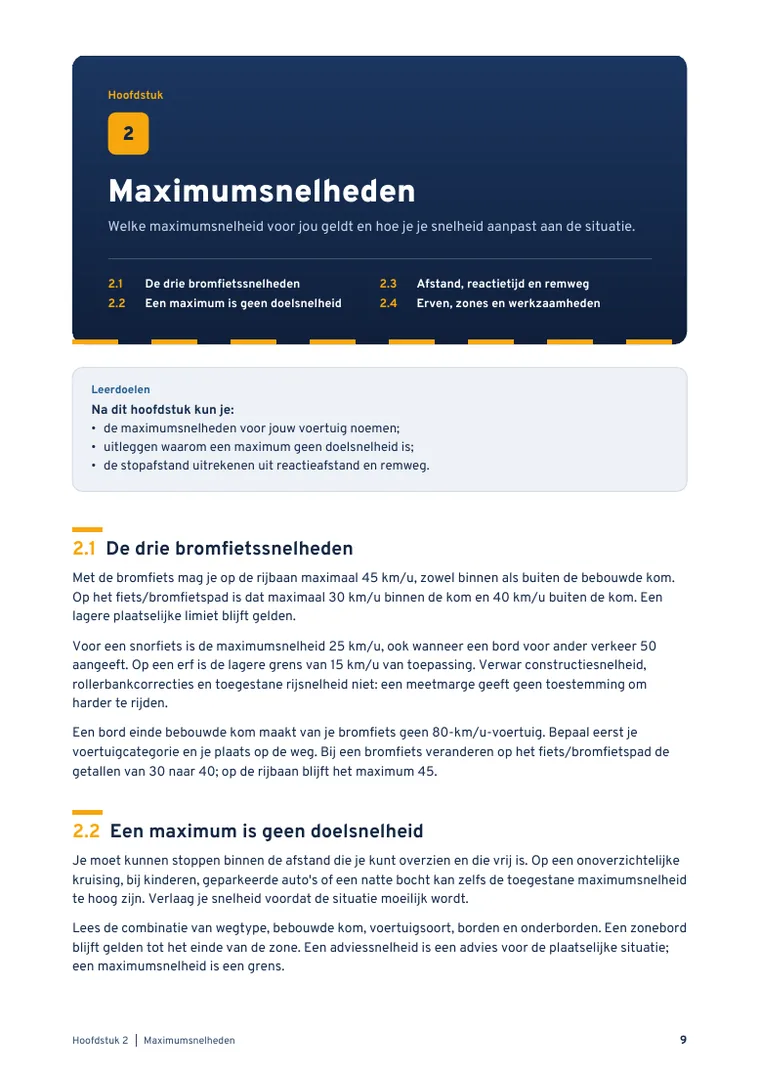 Pagina 9 uit Theorieboek Scooter