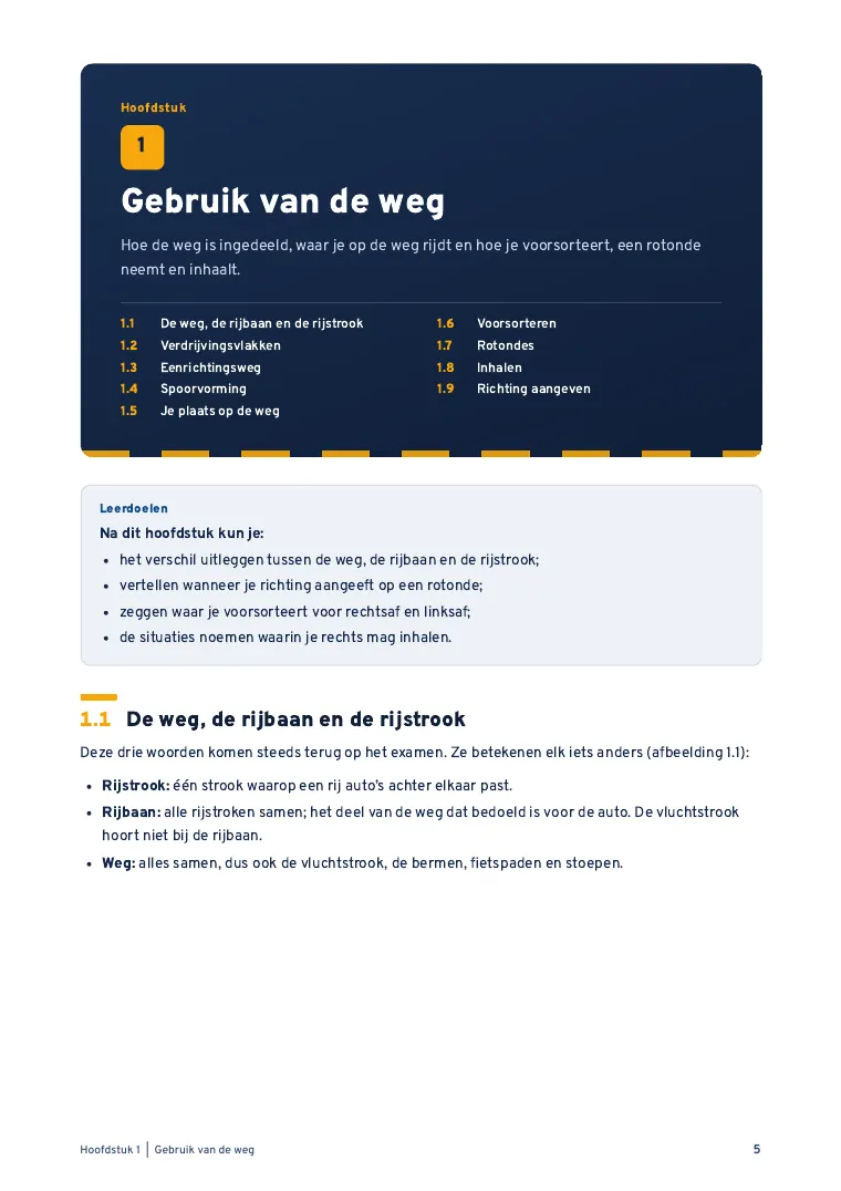 Pagina 5 uit het theorieboek